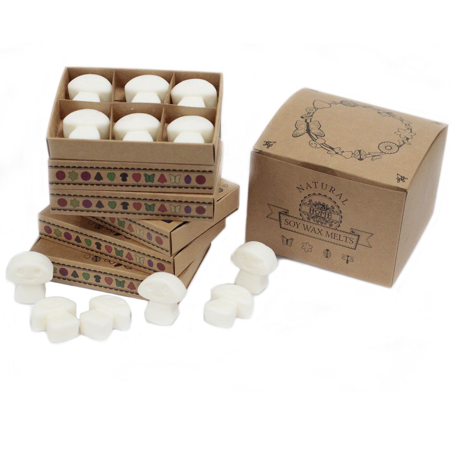 Caja de 6 Ceras de Soja – Canela y Naranja