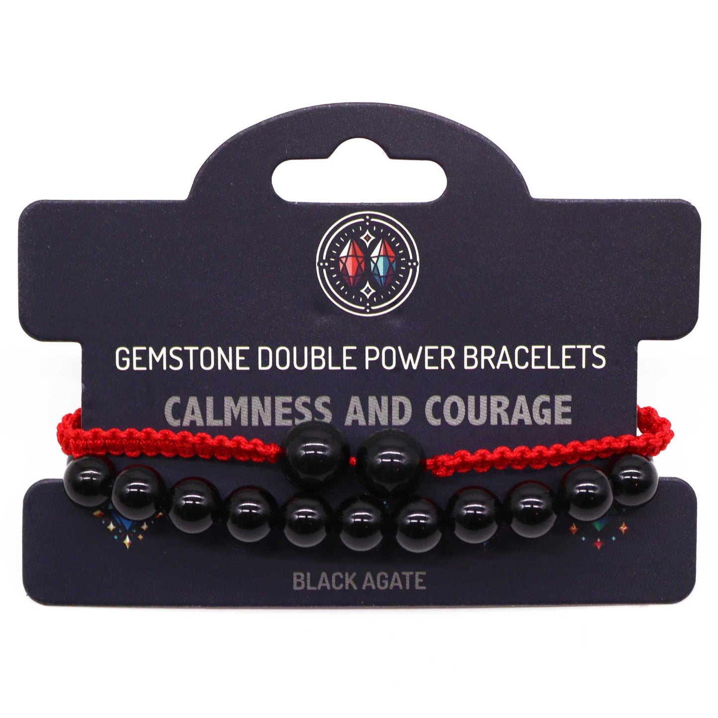 Pulseras Doble Poder de Ágata Negra
