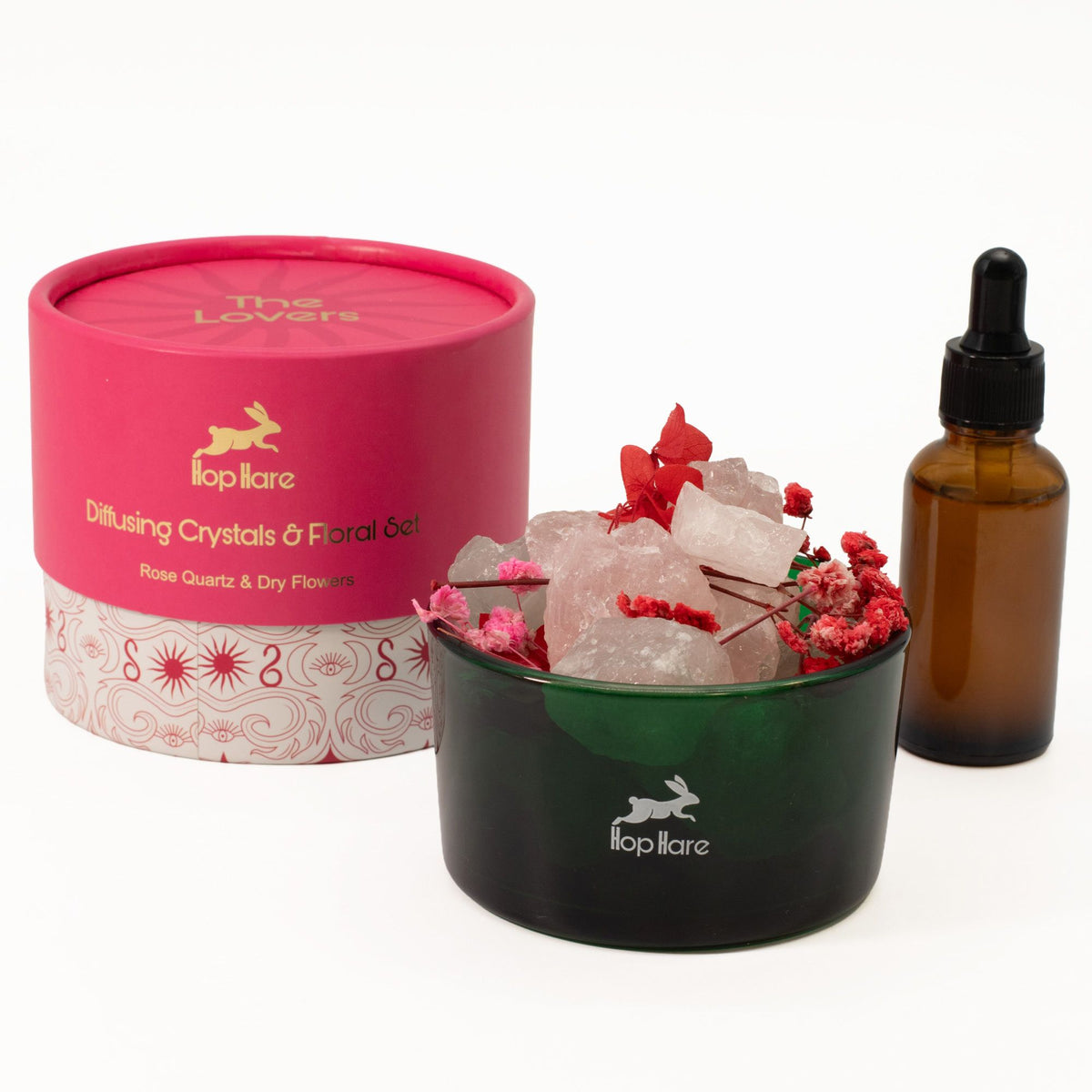 Cristales Difusores Hop Hare – Conjunto Floral Los Amantes