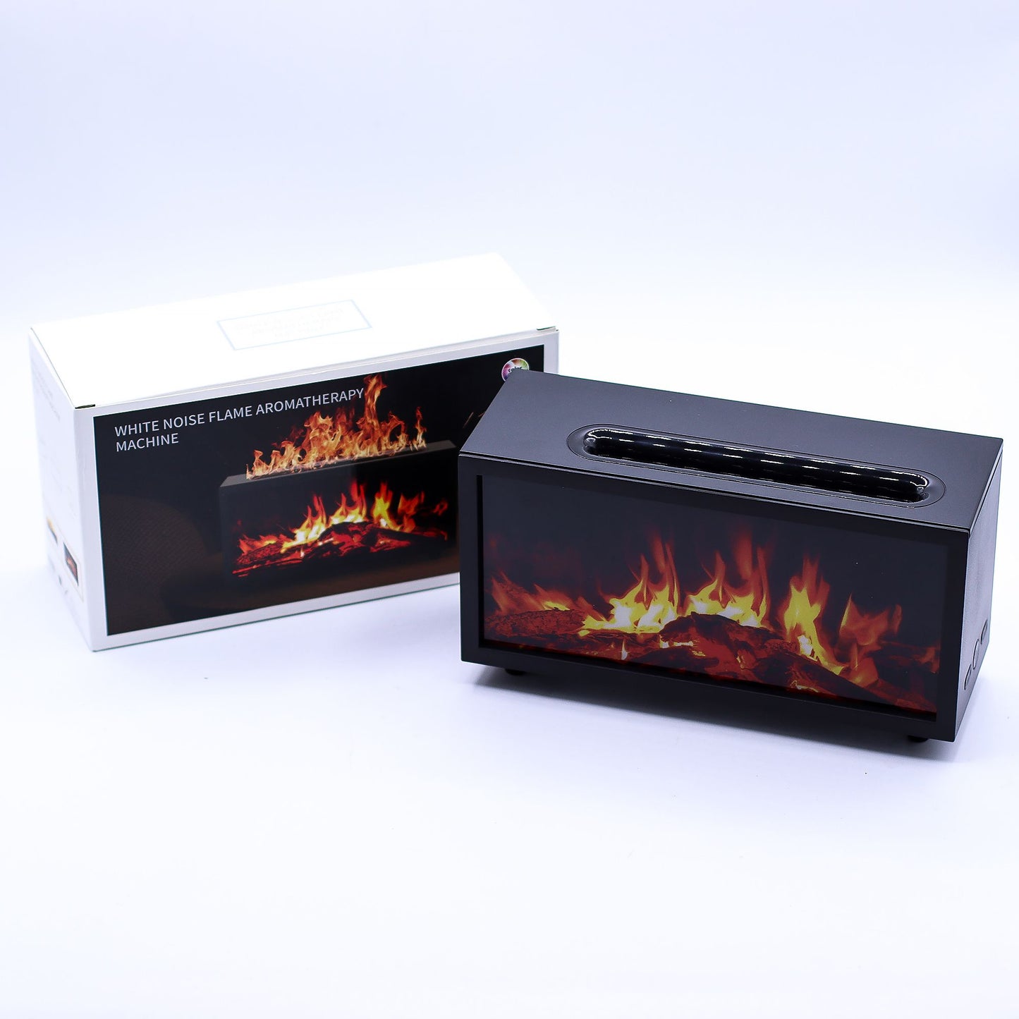 Difusor de Aroma con Efecto Llama – Aromaterapia USB, Luz LED y Sonido Relajante