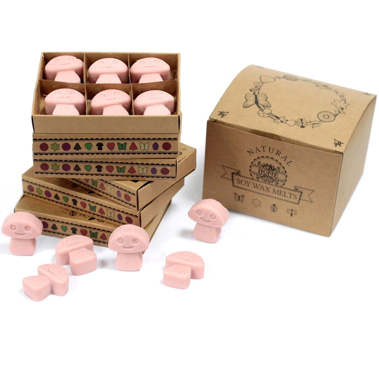 Caja de 6 Ceras de Soja – Café