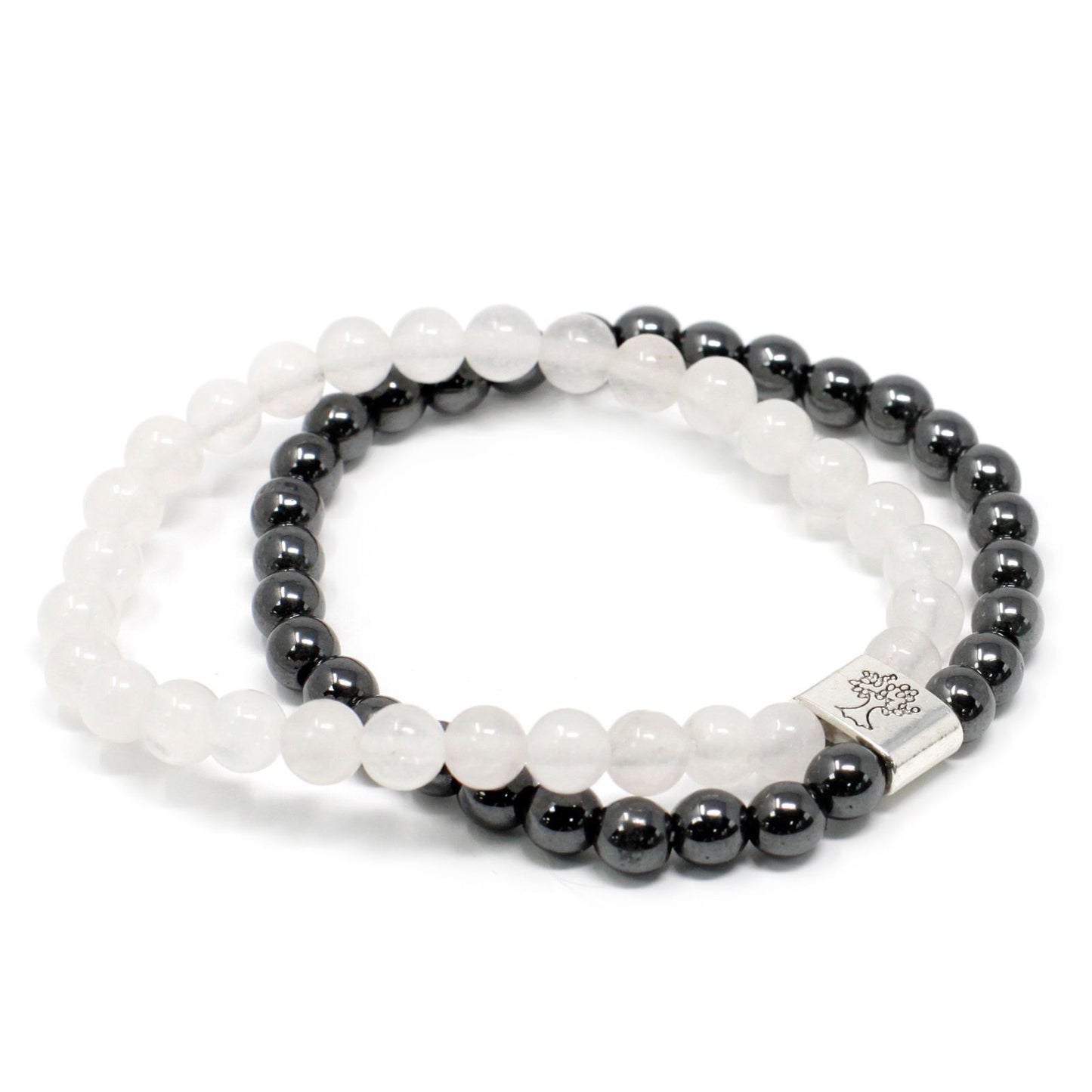 Pulsera de Piedras Magnéticas – Cuarzo Blanco