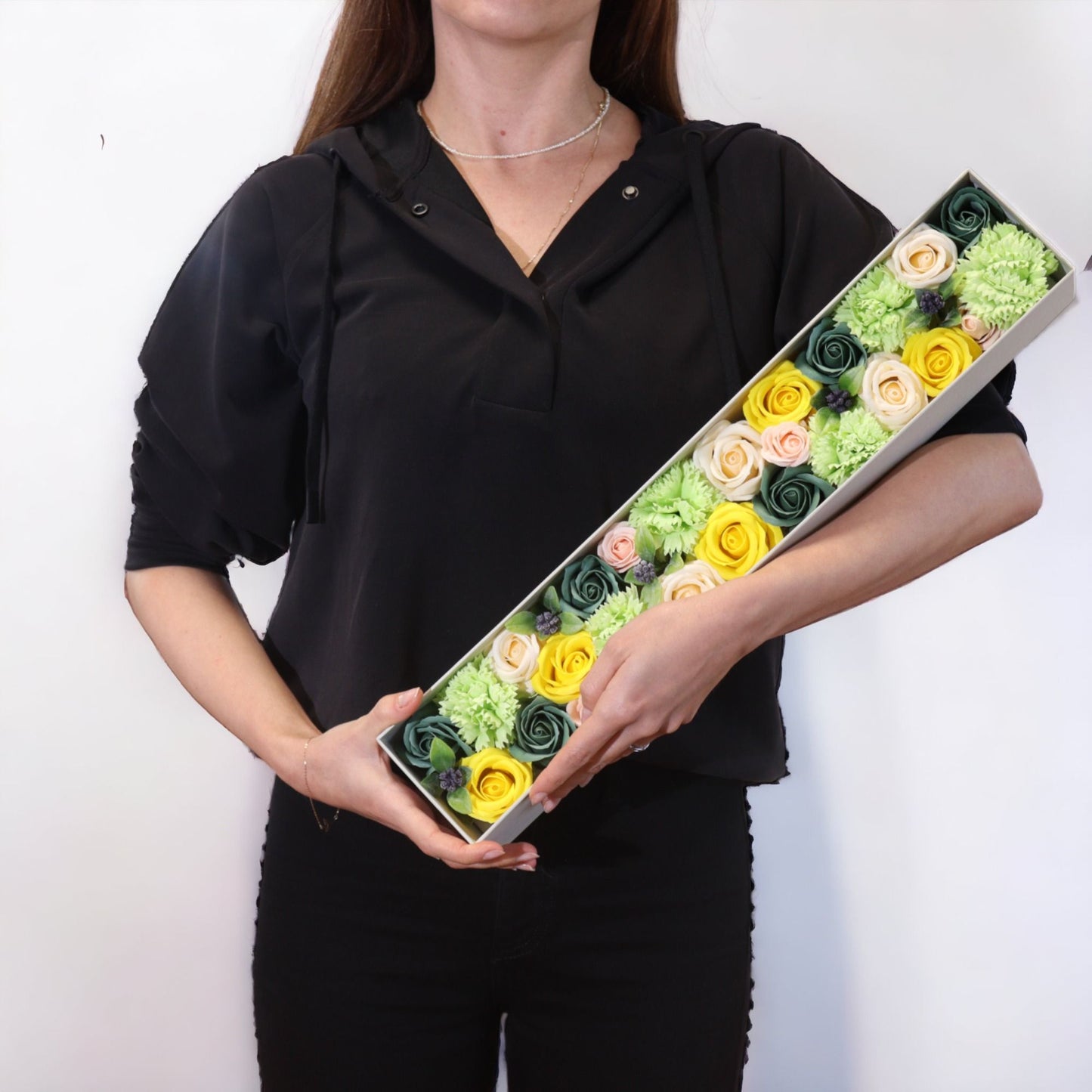 Caja Extra Larga Rosas de Jabón Primavera