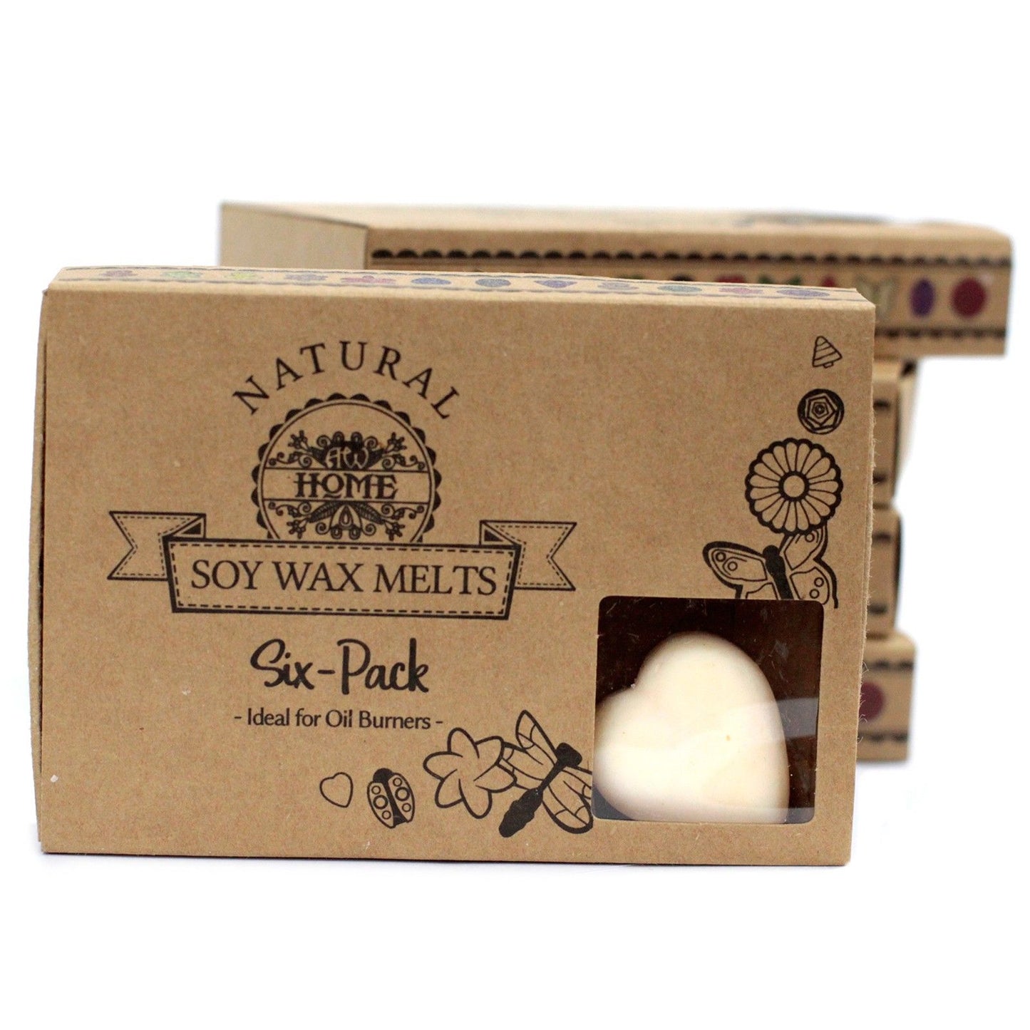 Caja de 6 Ceras de Soja – Canela y Naranja