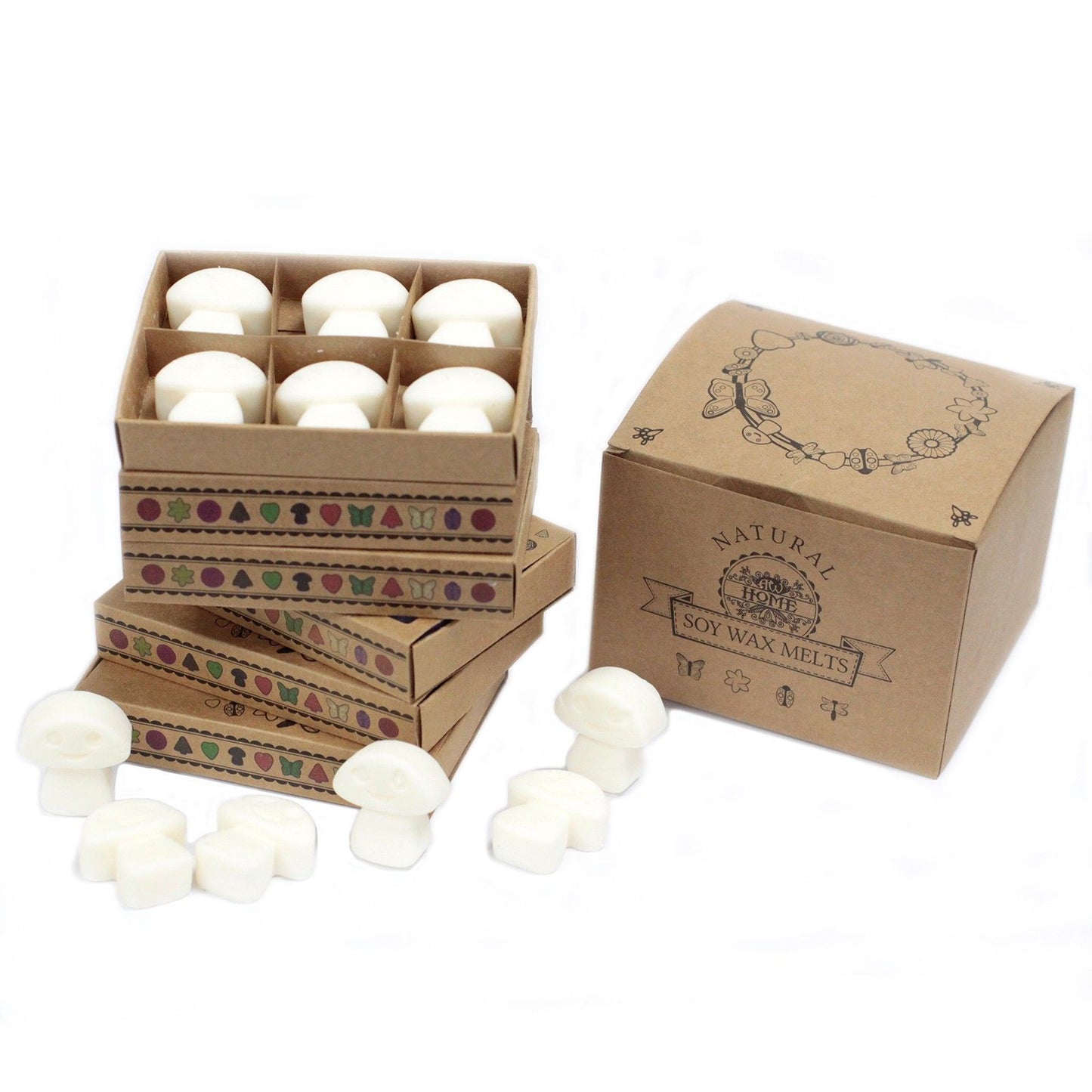 Ceras de Soja Aromáticas Almizcle Blanco – Caja Regalo (6 unidades)