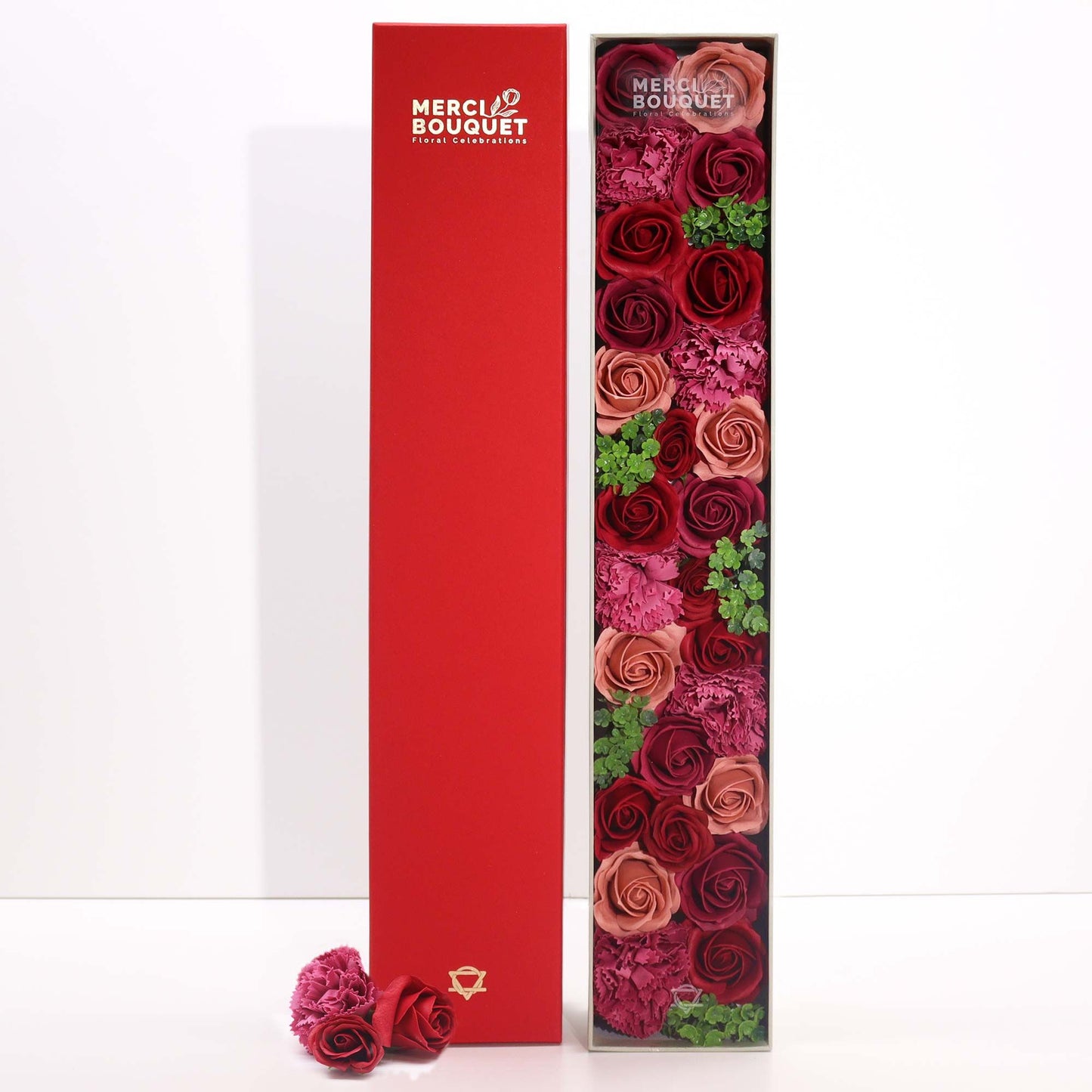 Rosas de Jabón Vintage – Caja Regalo Extra Larga