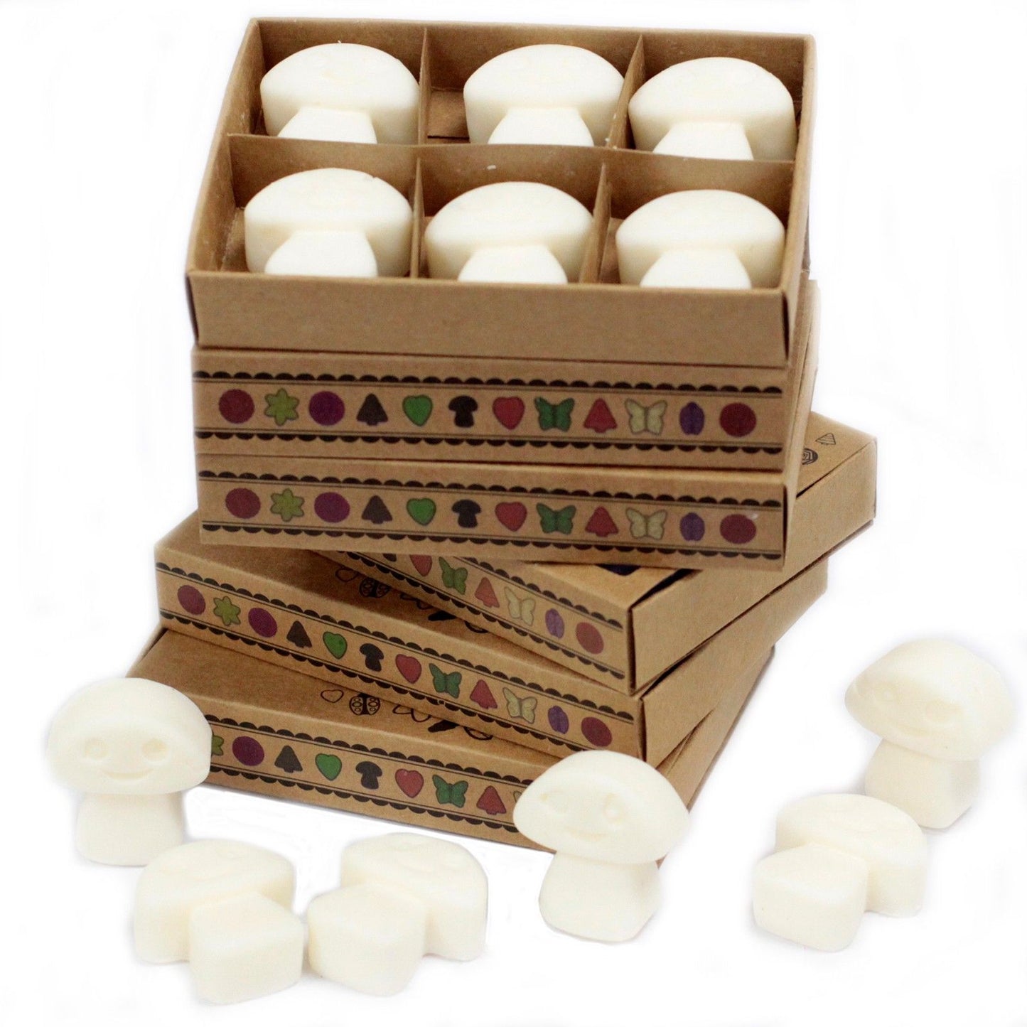 Ceras de Soja Aromáticas Almizcle Blanco – Caja Regalo (6 unidades)