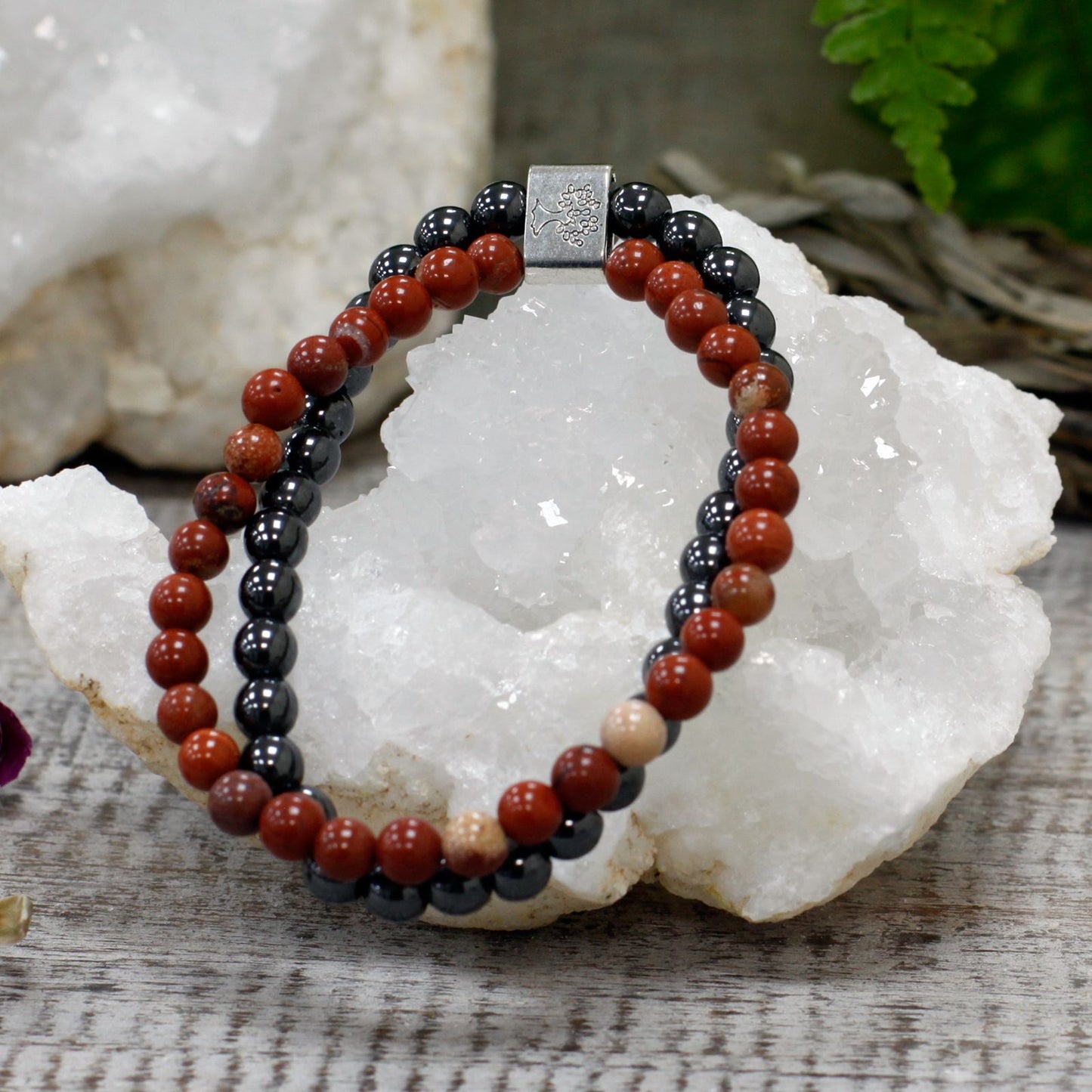 Pulsera de Piedras Magnéticas – Piedra Roja