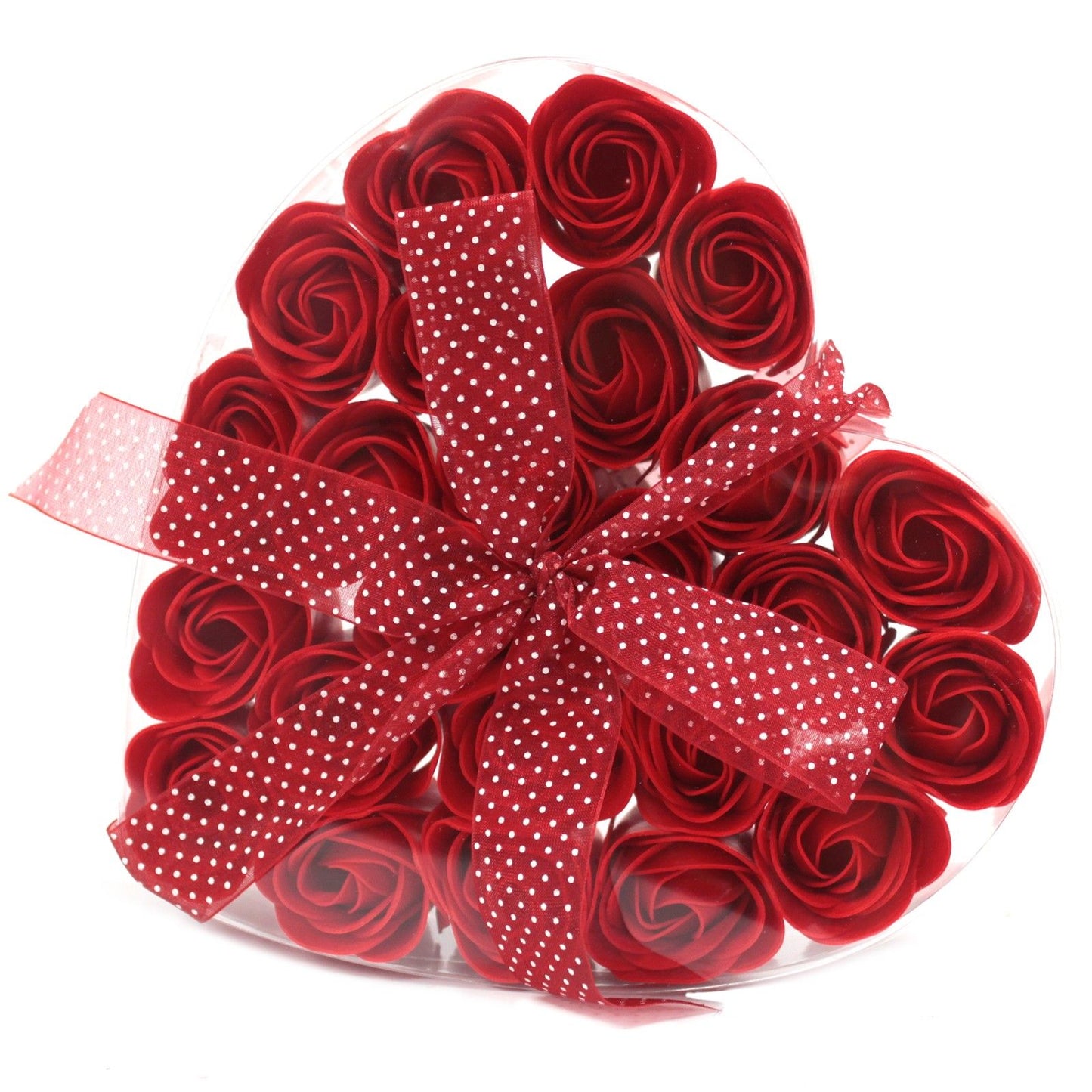 Set de 24 flores de jabón – Rosas rojas