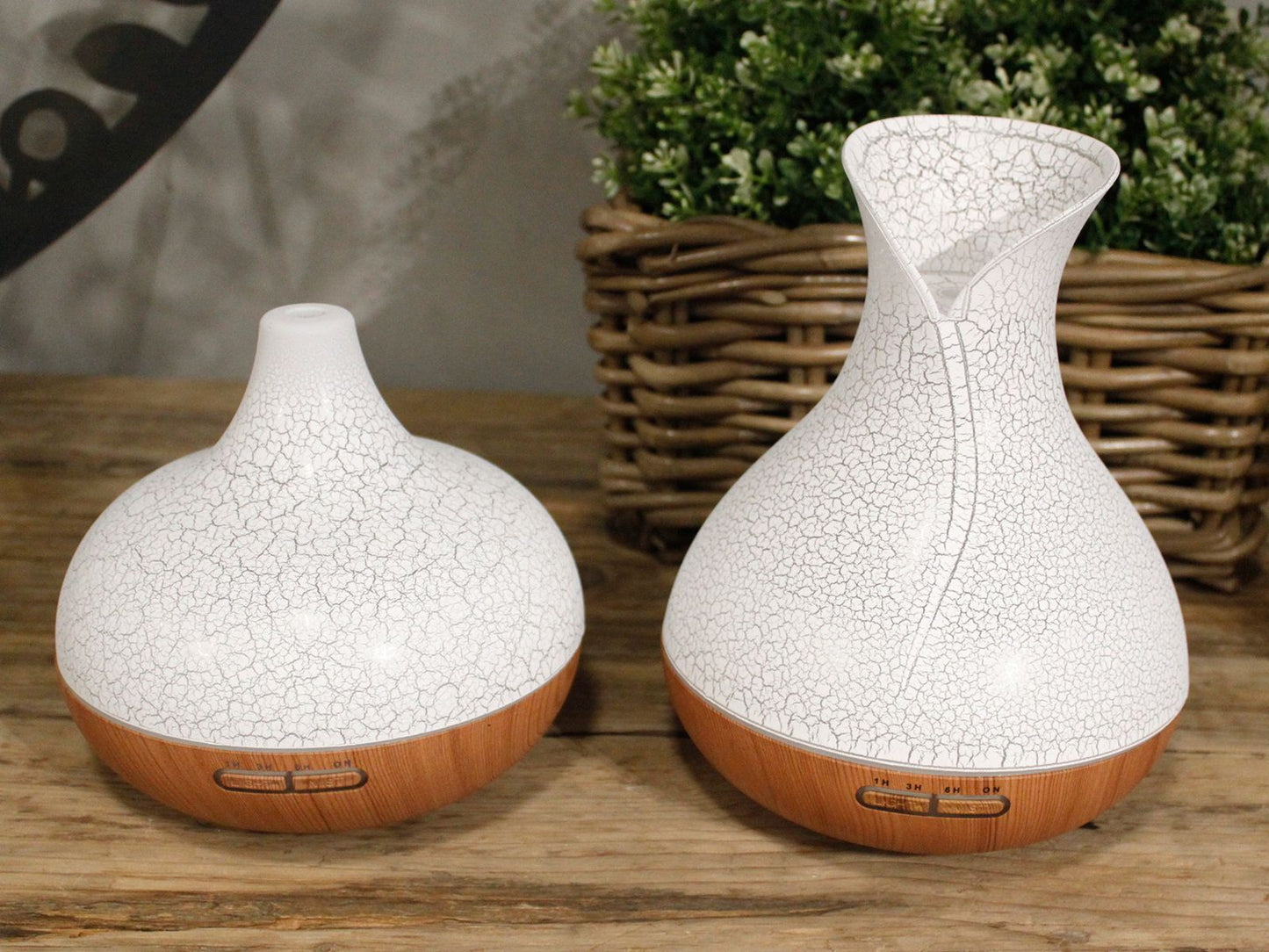 Difusor de Aromas Palma Atomiser Efecto Concha con Luz LED – 400 ml USB