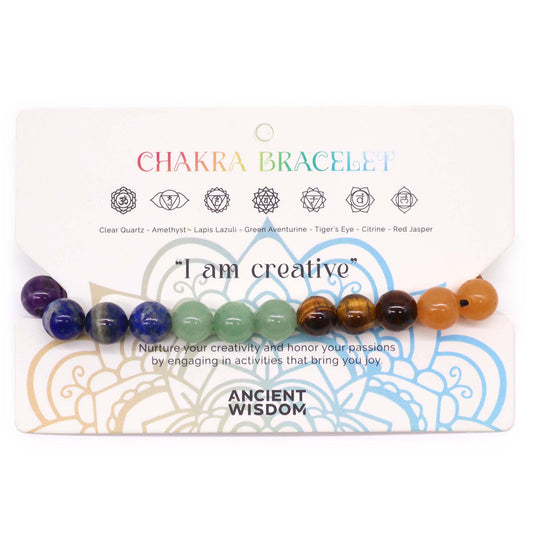 Pulsera de chakras – I am creative