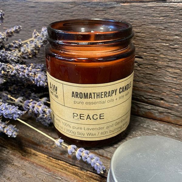 Vela Aromática de Lavanda & Geranio