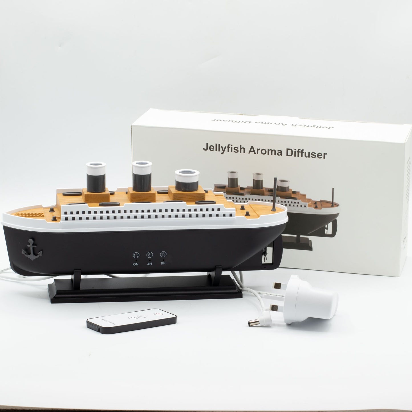 Difusor de Aromas Barco LED – Efecto Niebla