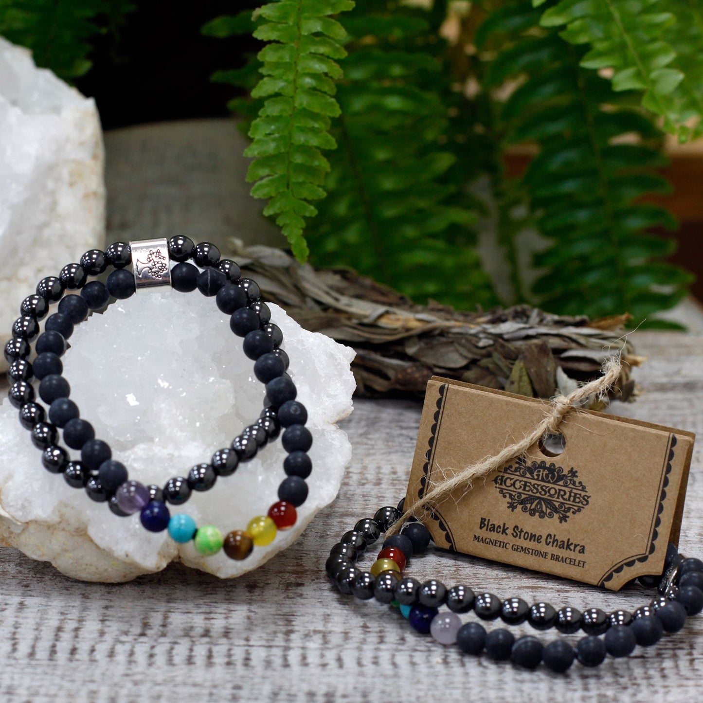 Pulsera de Piedras Magnéticas – Piedra Negra
