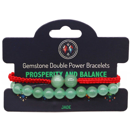 Pulseras Doble Poder de Jade