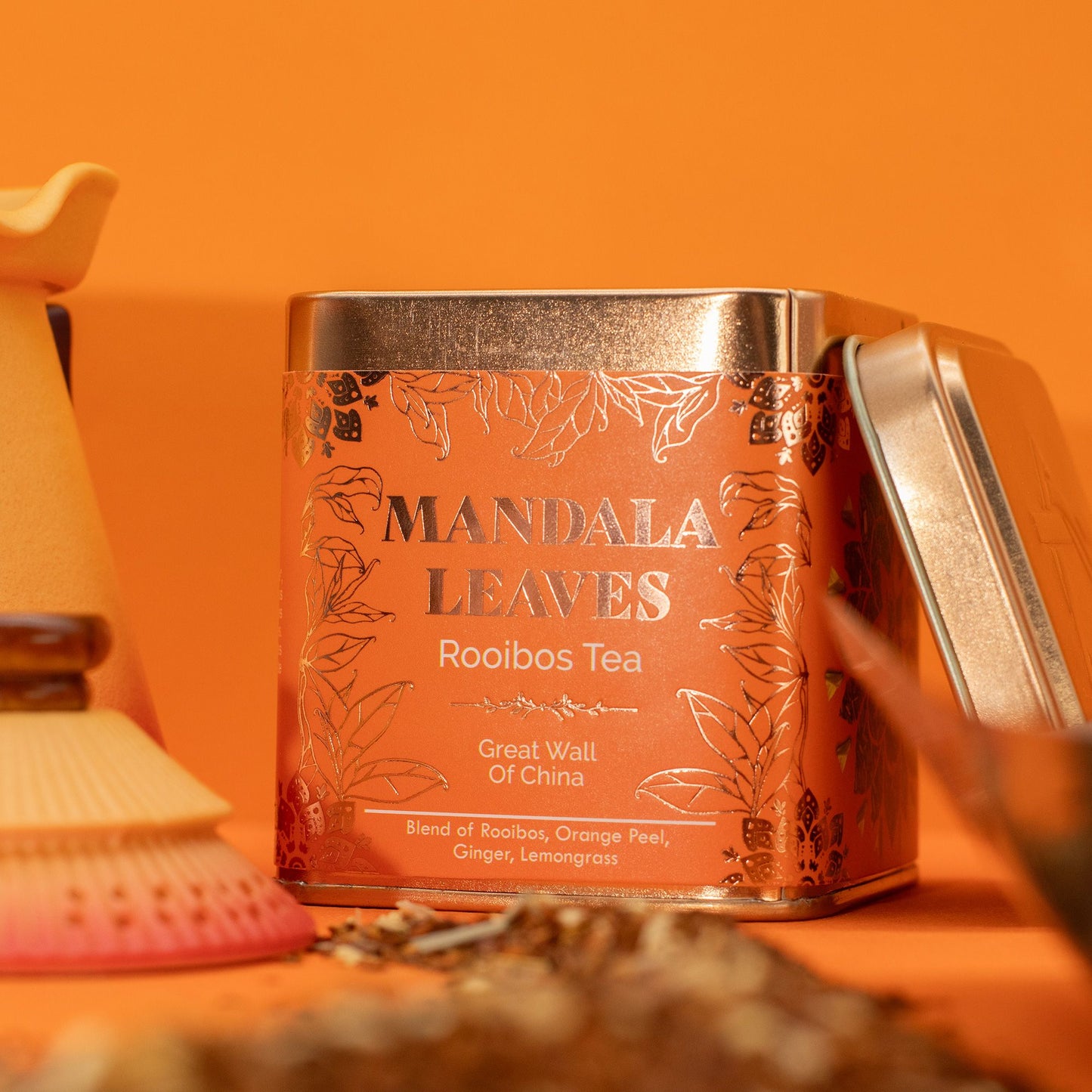 Rooibos ecológico Gran Muralla China con naranja, jengibre y hierba limón – 50 g