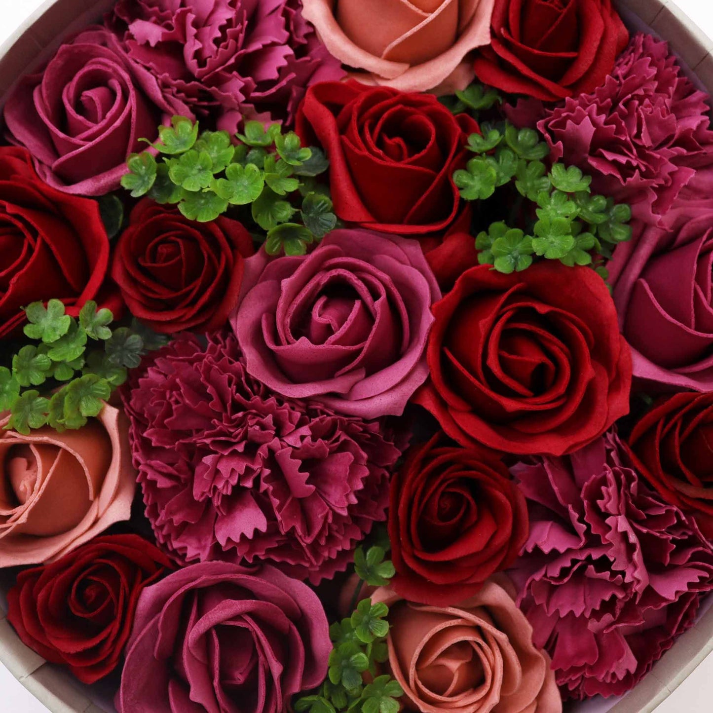 Caja Redonda - Rosas de Jabón Vintage