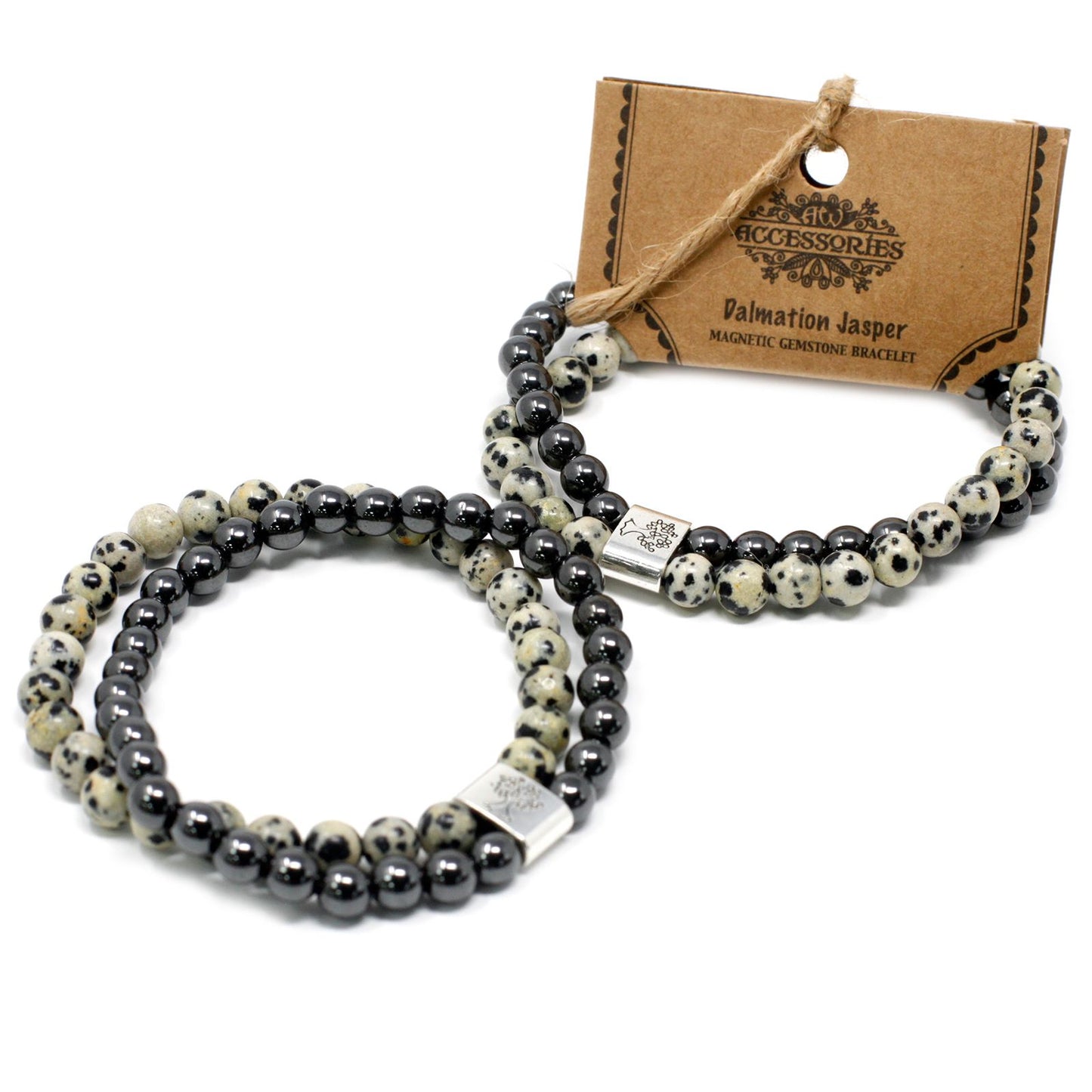 Pulsera de Piedras Magnéticas – Jaspe Dálmata
