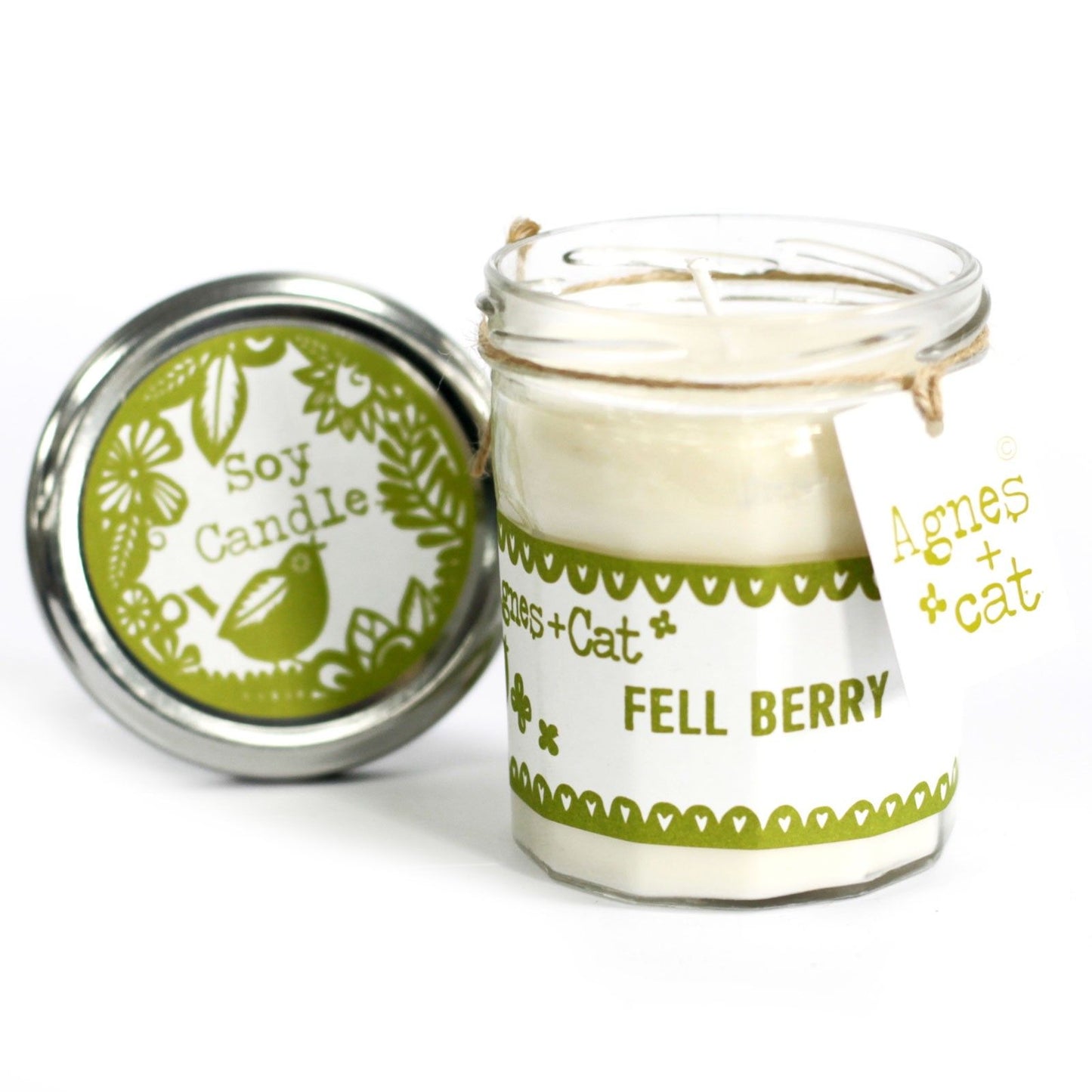 Vela en bote de cristal Fell Berry · Agnes & Cat