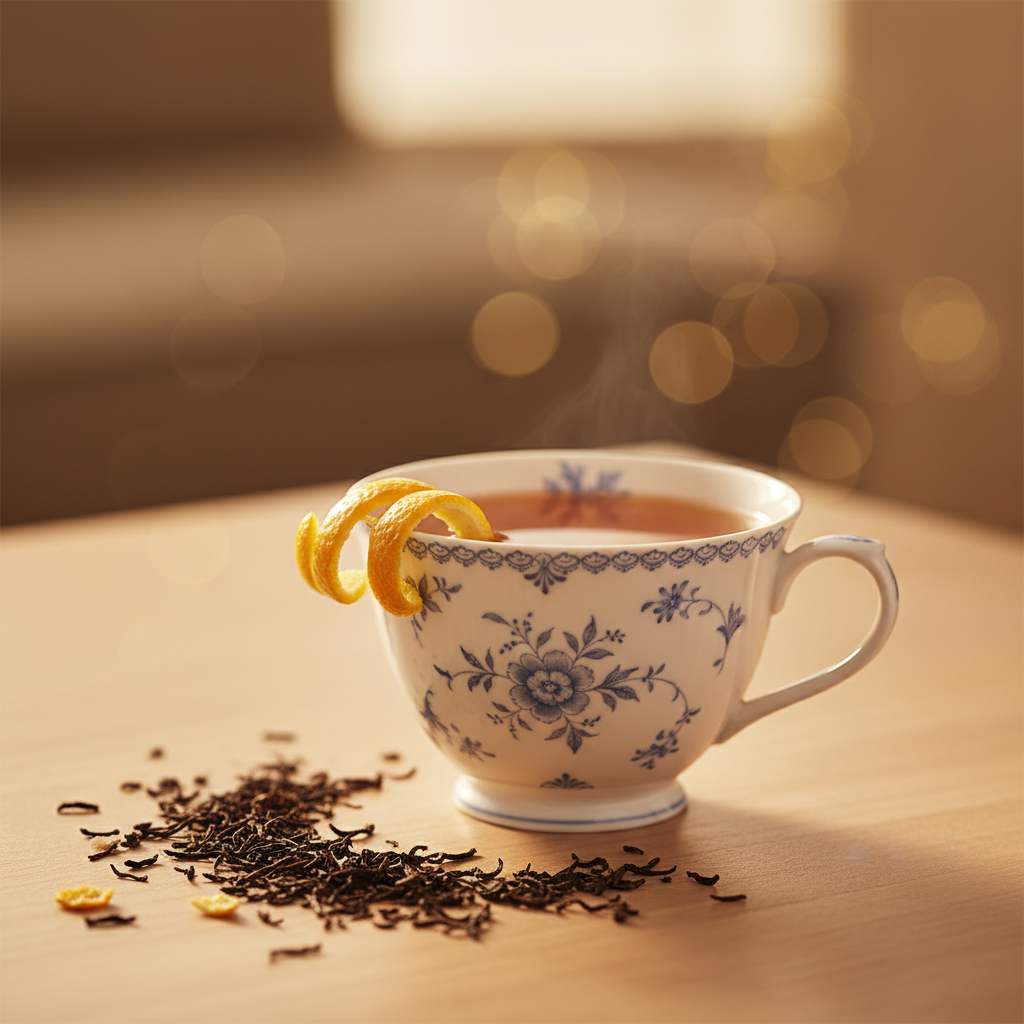 Close-up Earl Grey bergamota