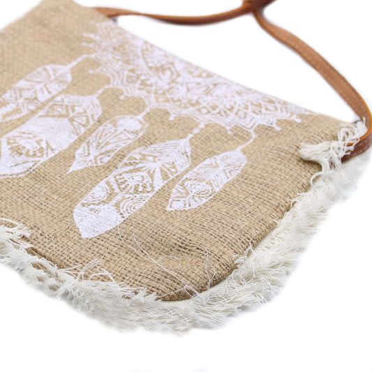 Bolso de Yute con Bordado Atrapasueños – Diseño Natural