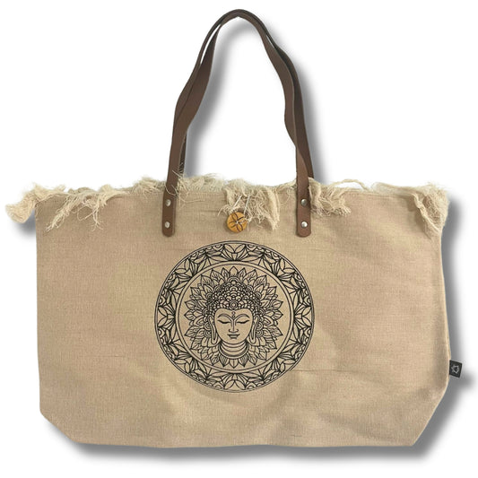 Bolso Boho de Lienzo de Algodón con Asas – Diseño Inspiración