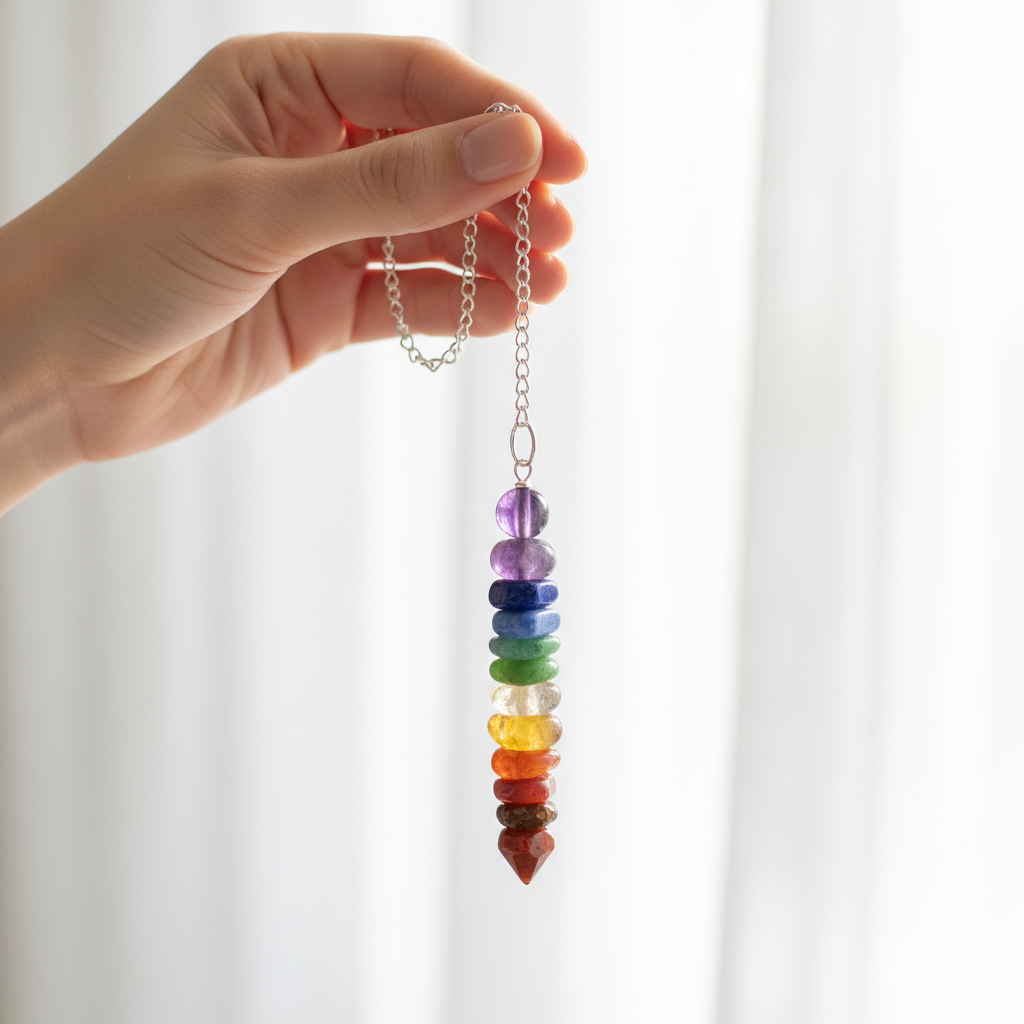Péndulo Siete Chakras – mano