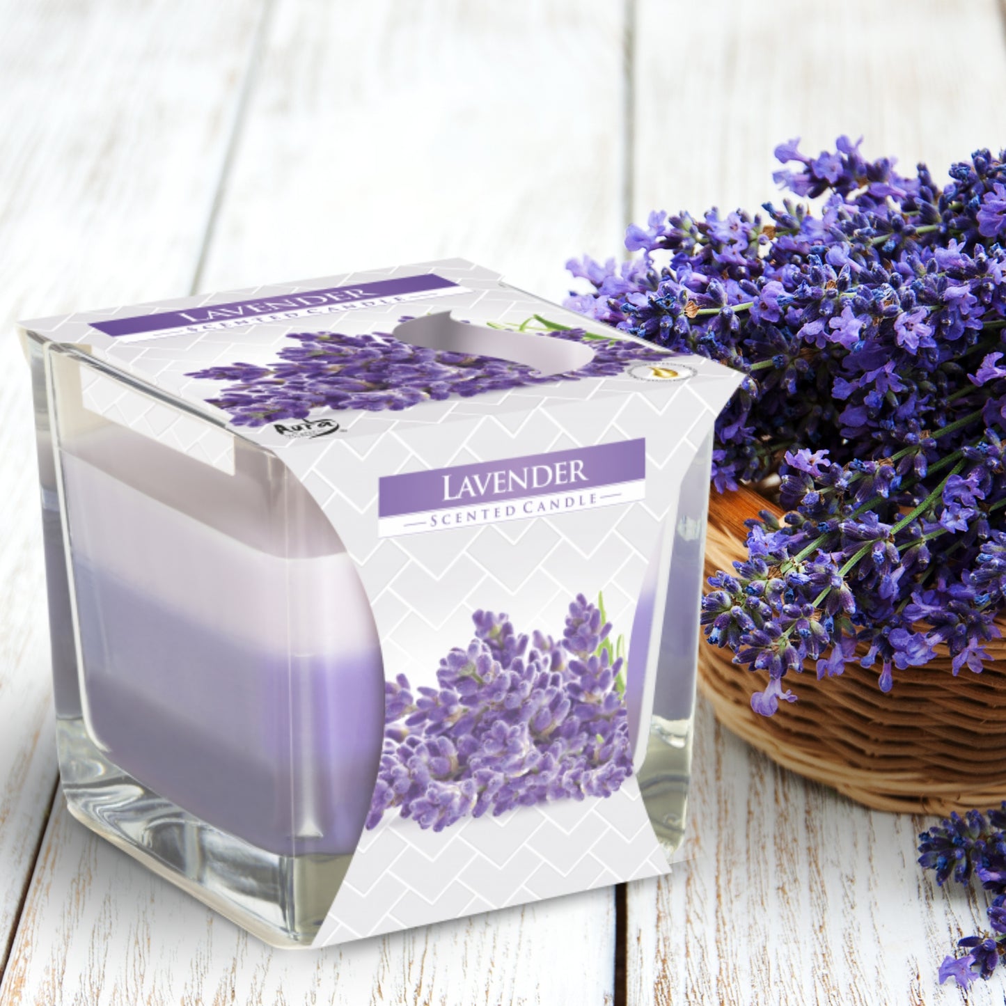 Vela Arcoíris – Lavanda Serena