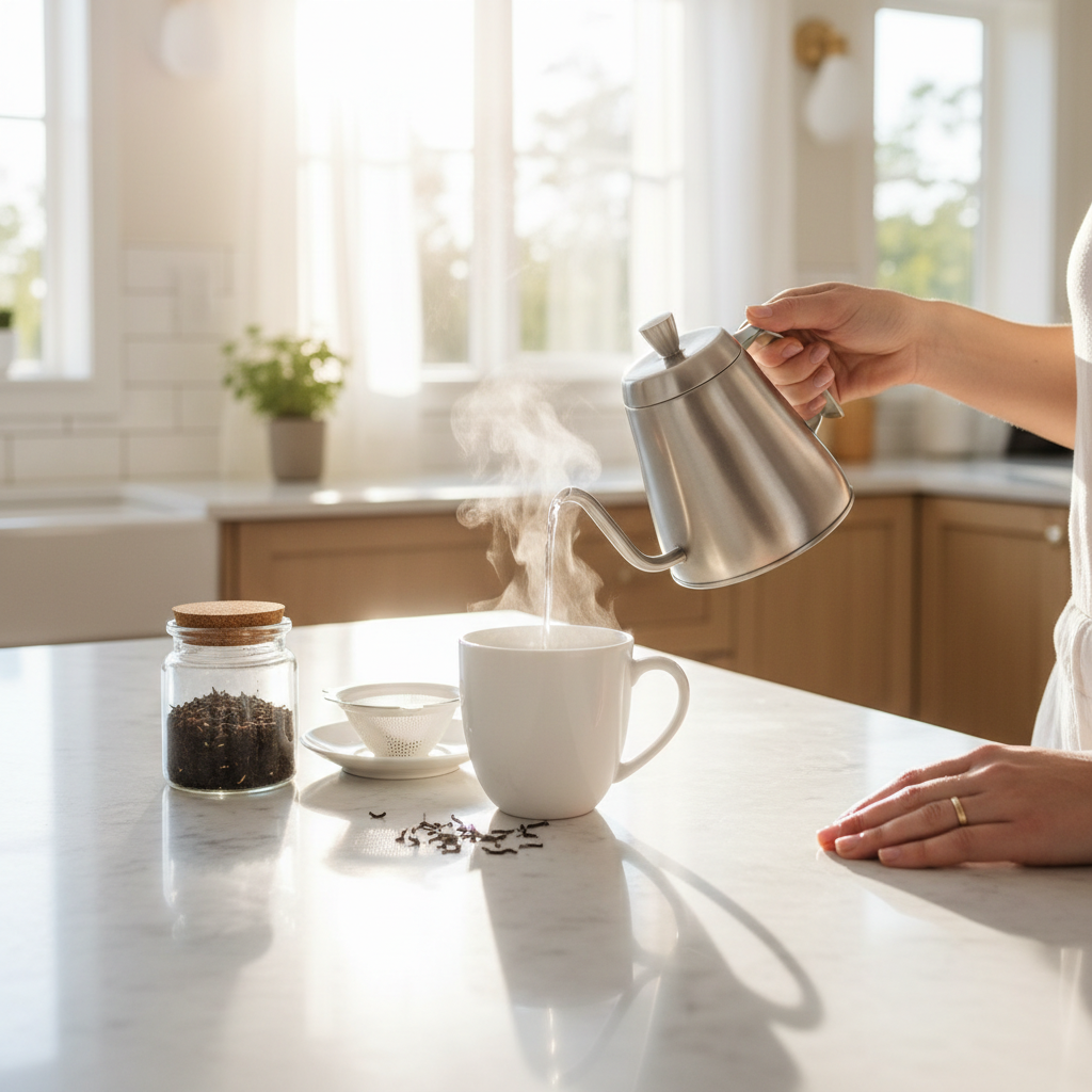 Té matutino mármol