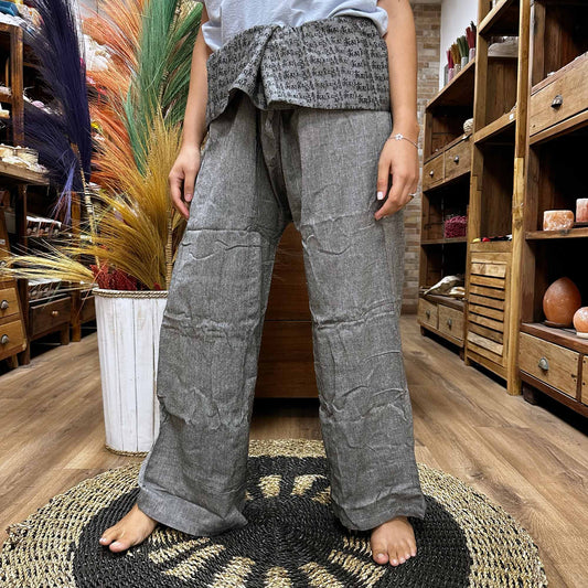 Pantalones Thai Mandala Mantra – Gris