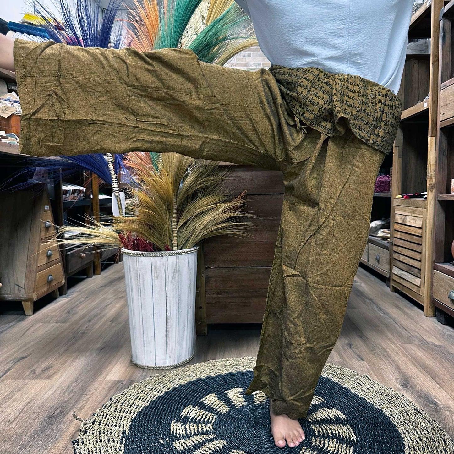 Pantalones Thai Mandala Naranja