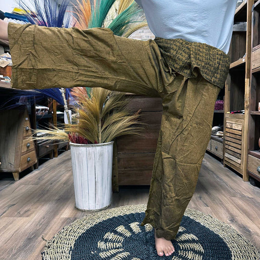 Pantalones Thai Mandala Naranja