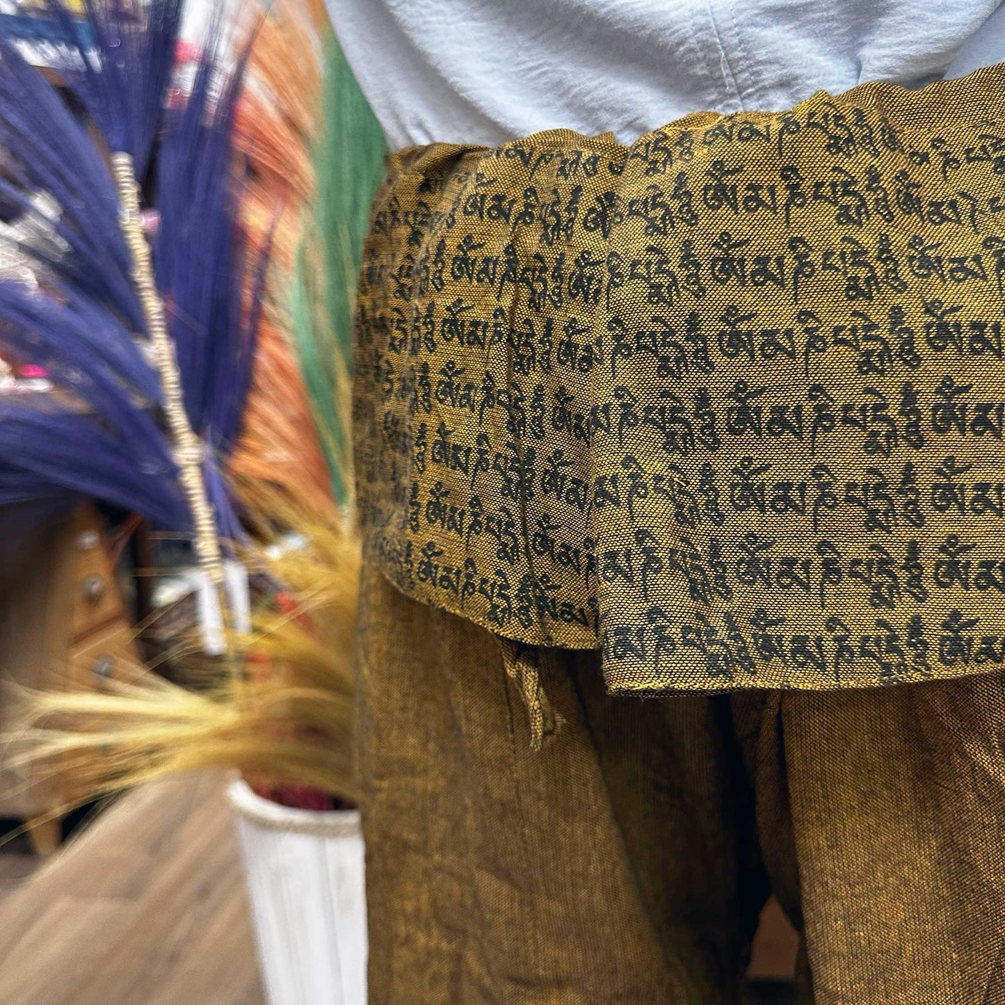 Pantalones Thai Mandala Naranja